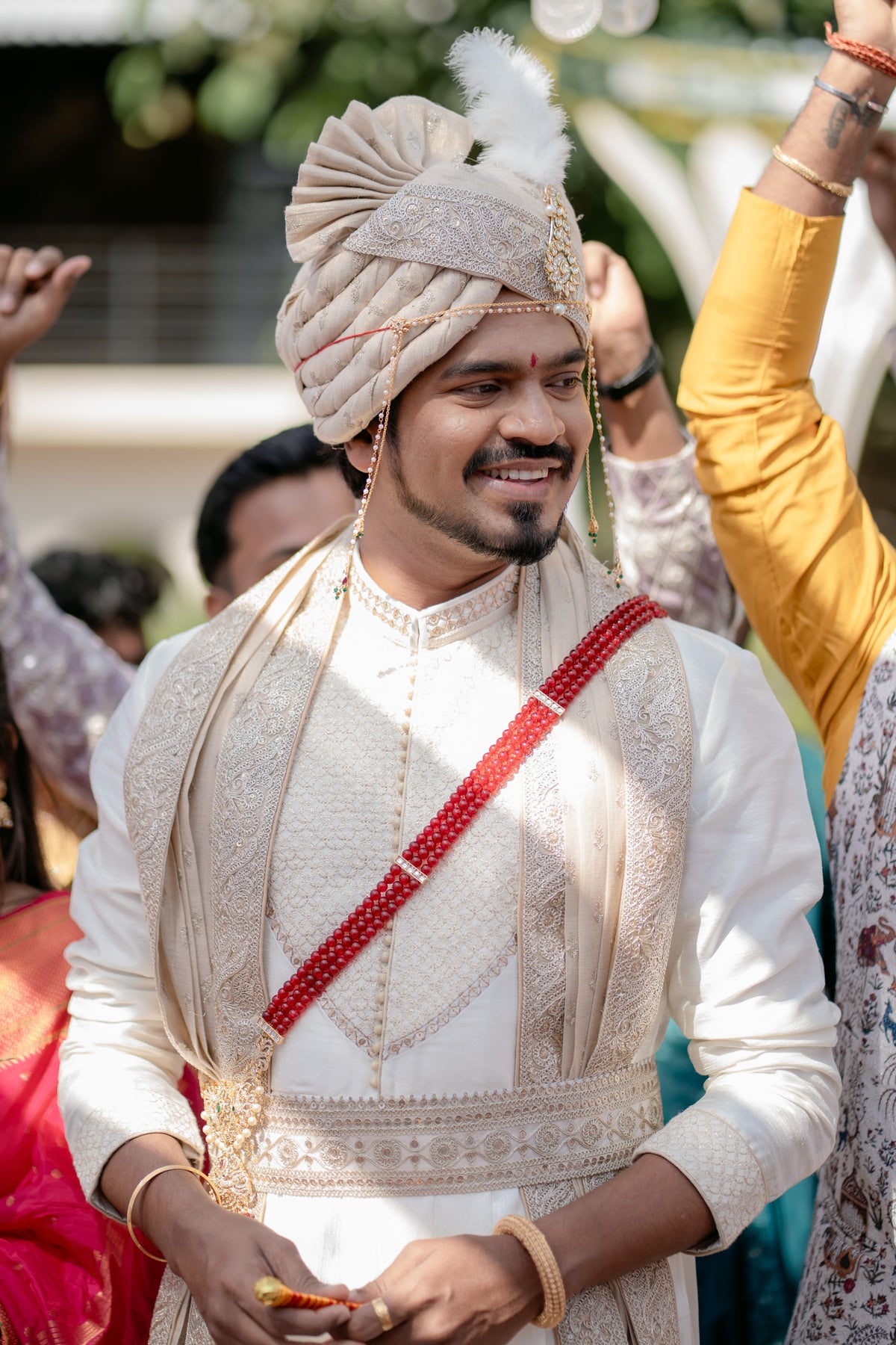 Men's Ivory Maharashtrian Peshwai Set
