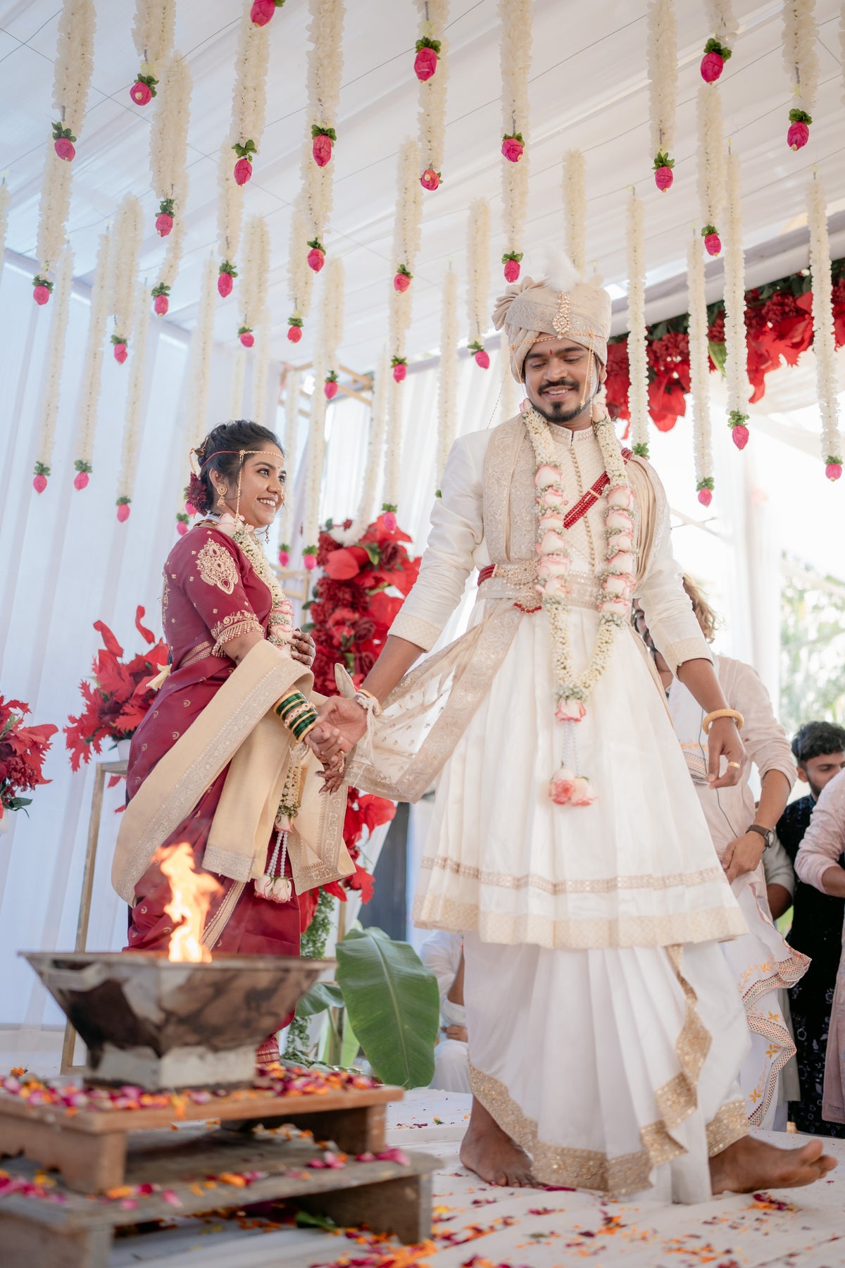 Men's Ivory Maharashtrian Peshwai Set