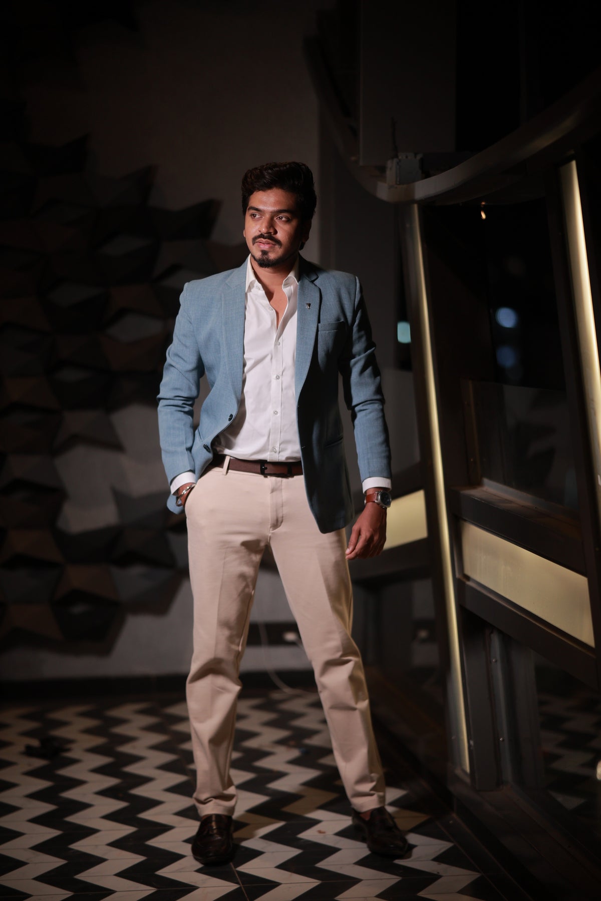 Men's Premium Sky Blue Blazer
