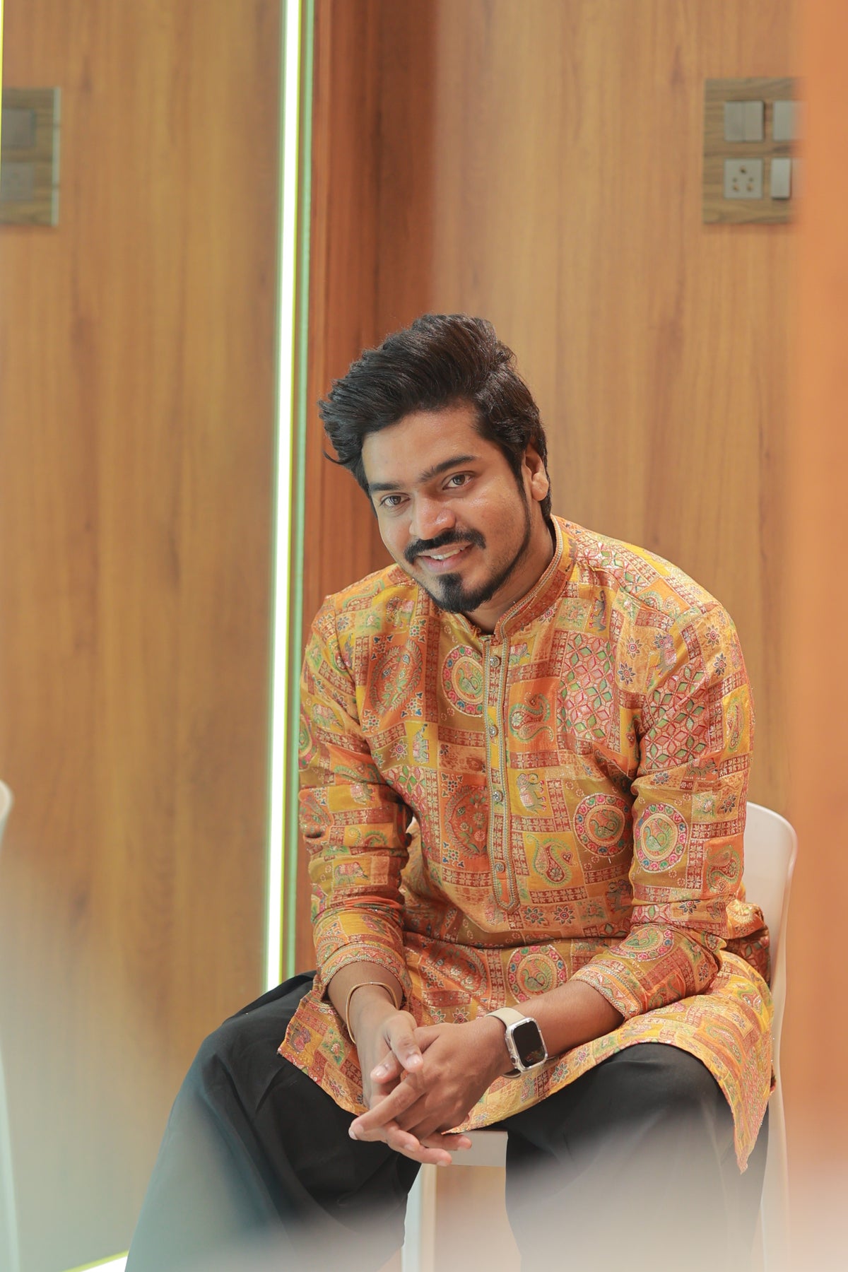 Men's Premium Multicolour Festive Kurta.